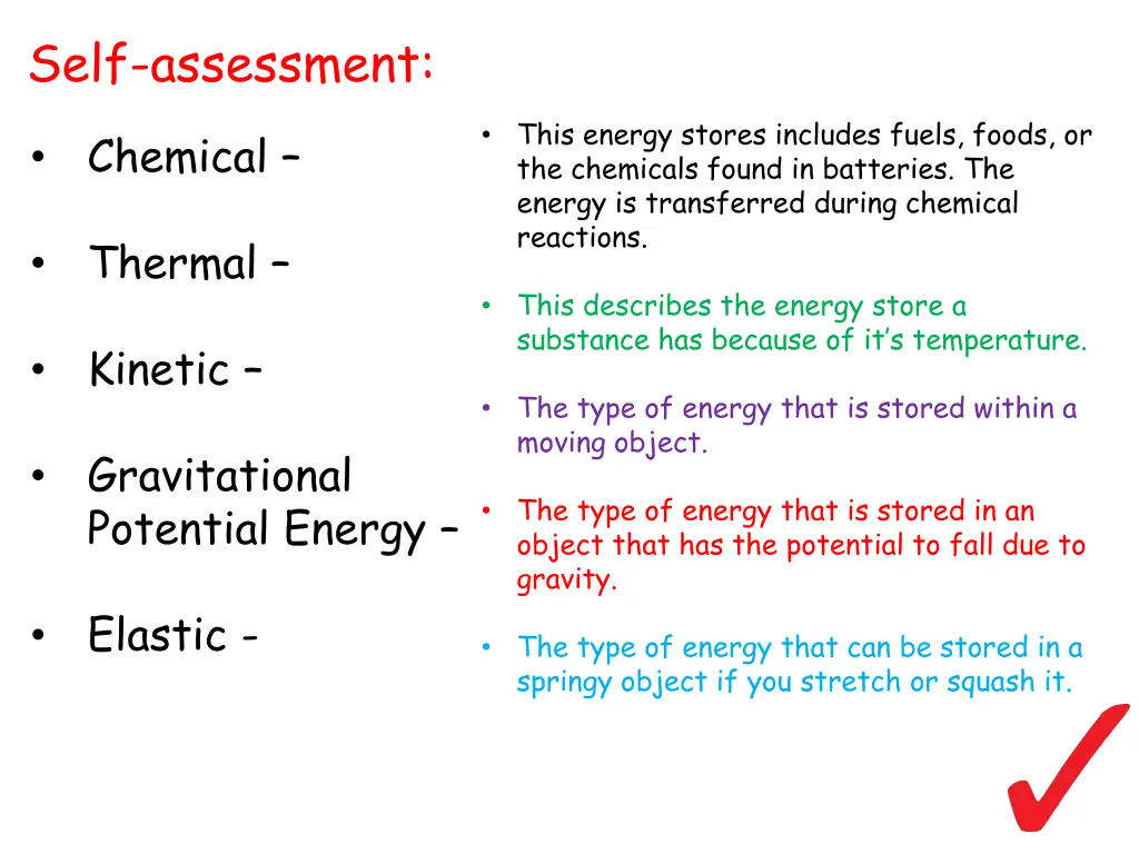 self assessment 1