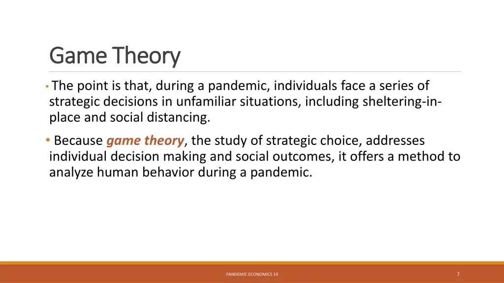 game theory game theory 1