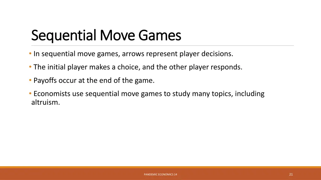 sequential move games sequential move games