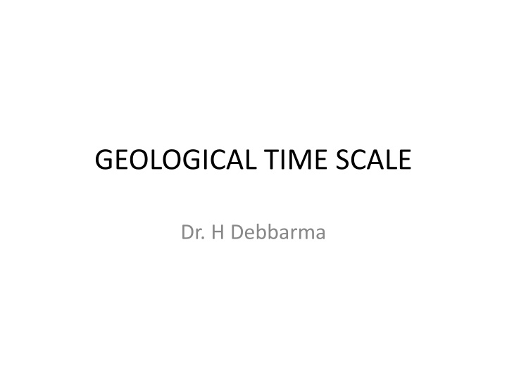 geological time scale