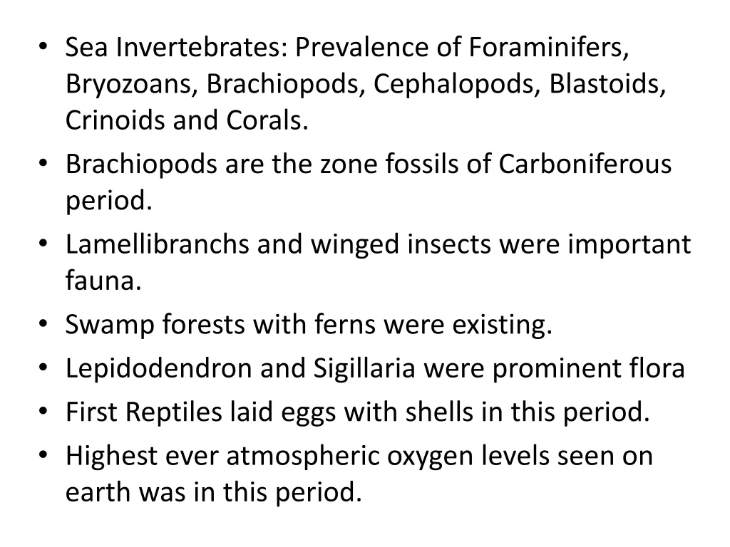 sea invertebrates prevalence of foraminifers