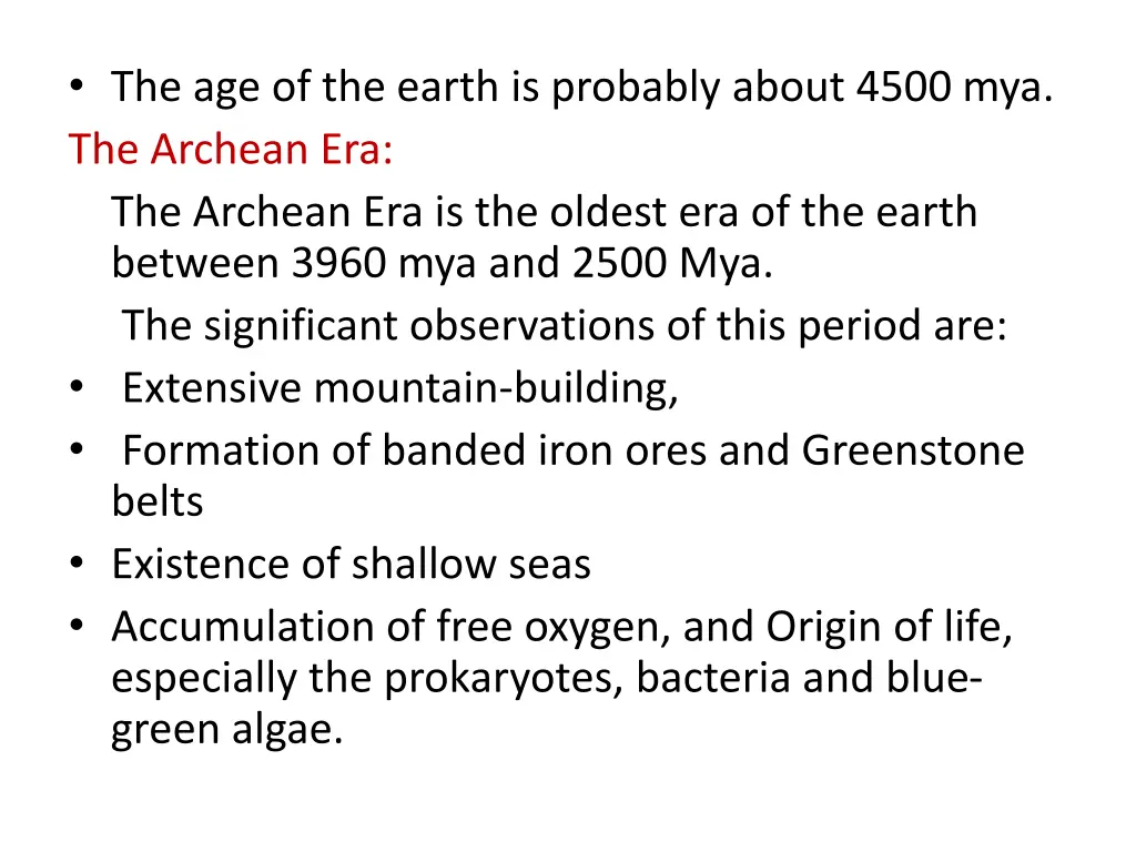 the age of the earth is probably about 4500