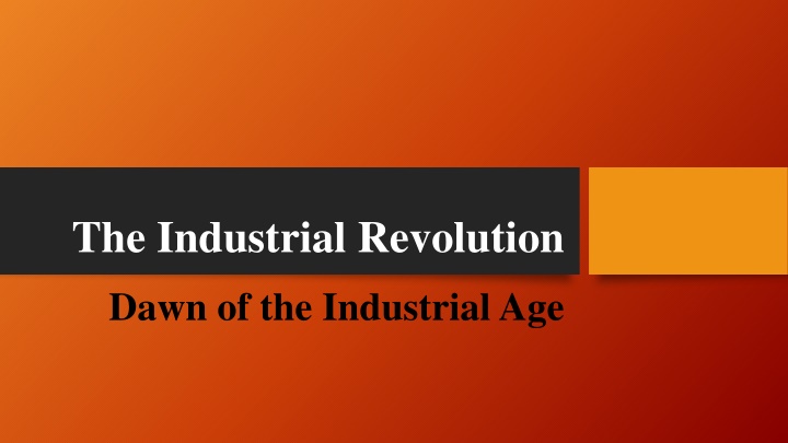 the industrial revolution