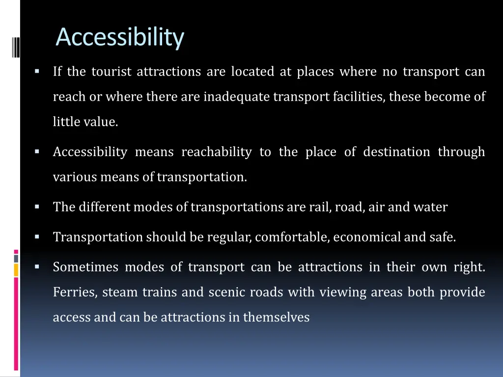 accessibility