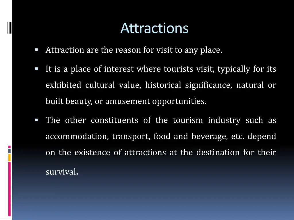 attractions