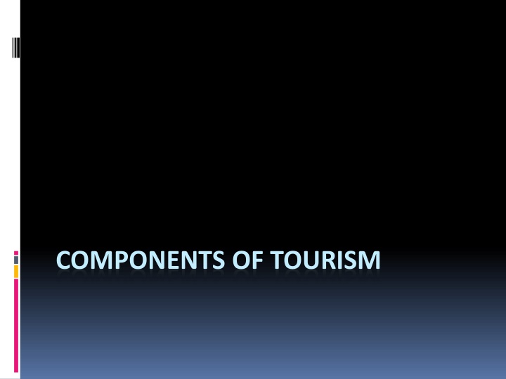 components of tourism