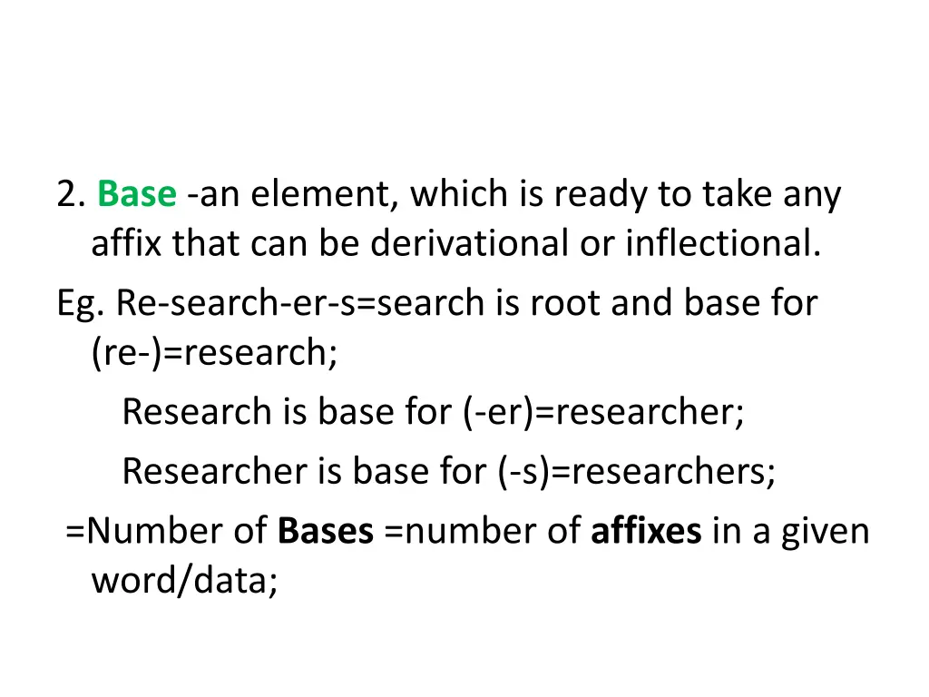 2 base an element which is ready to take