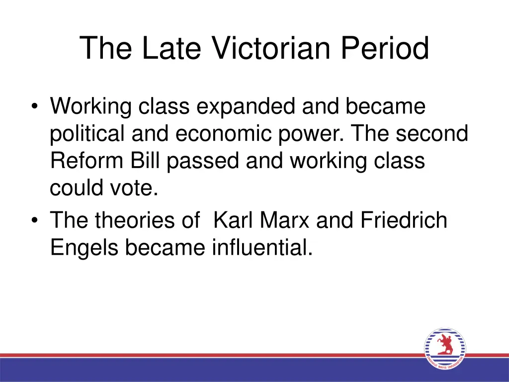 the late victorian period