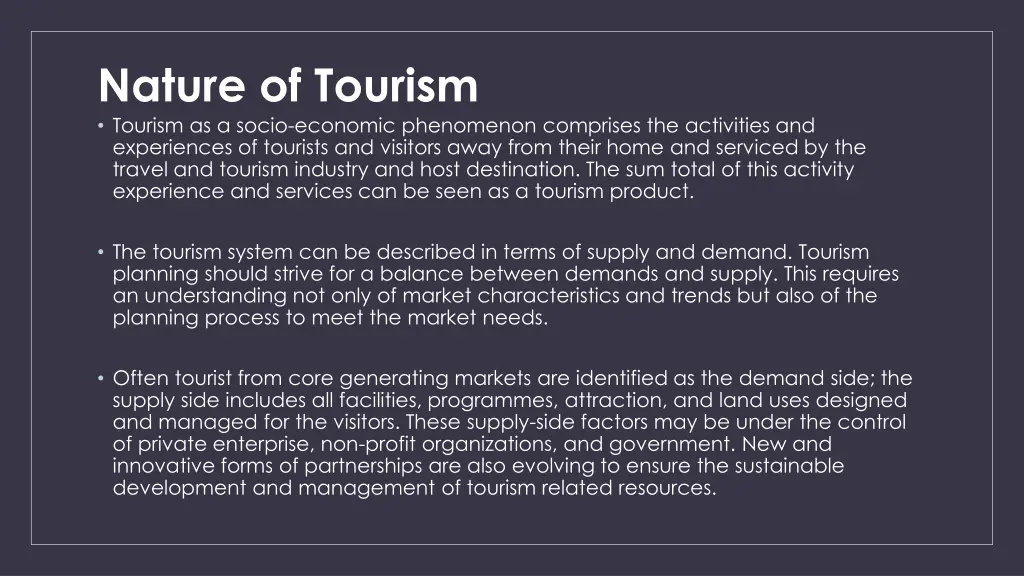 nature of tourism tourism as a socio economic