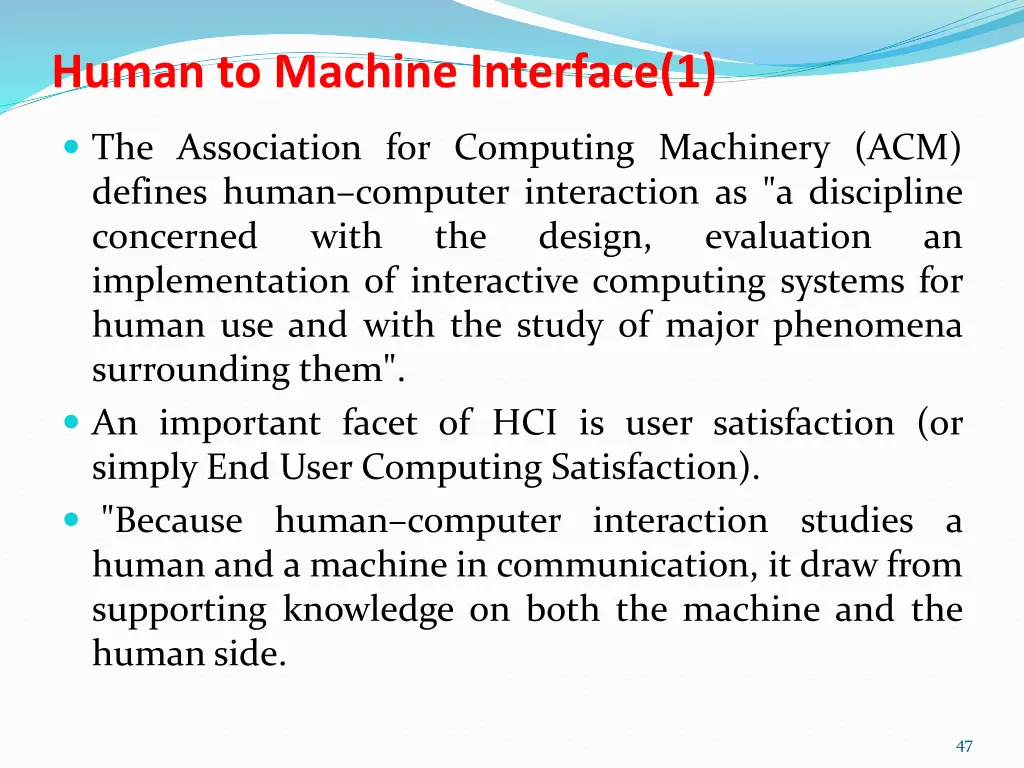 human to machine interface 1