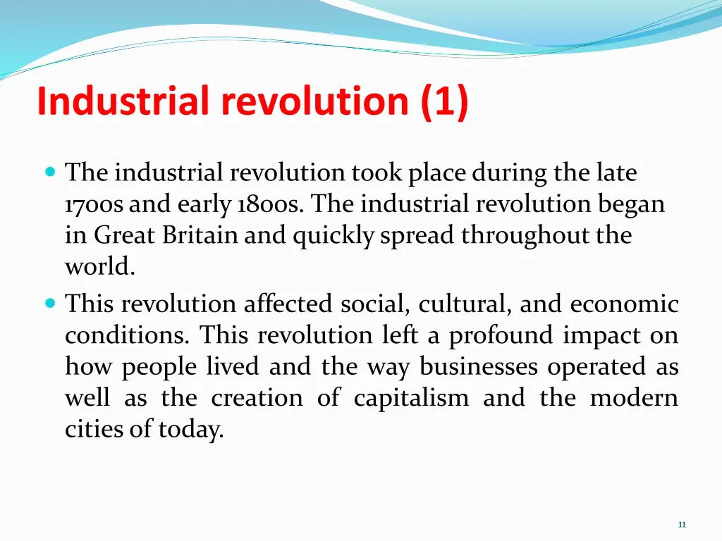 industrial revolution 1