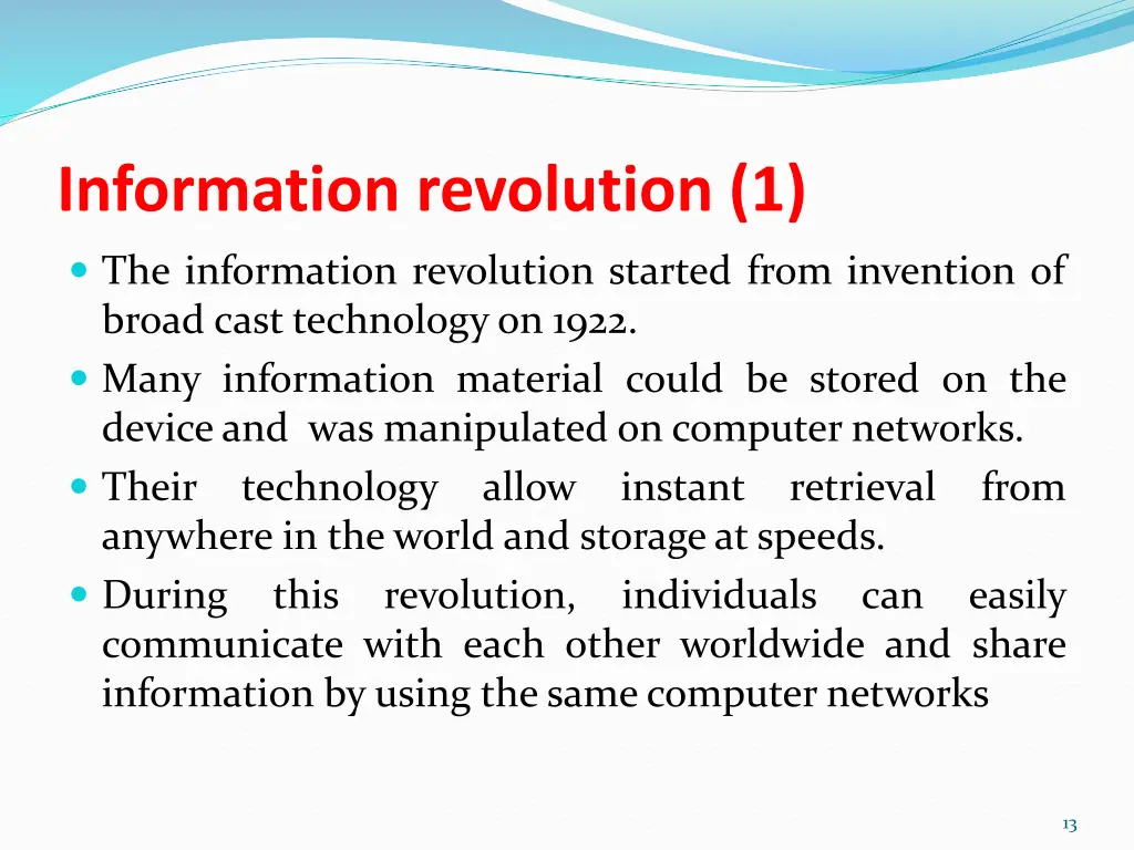 information revolution 1