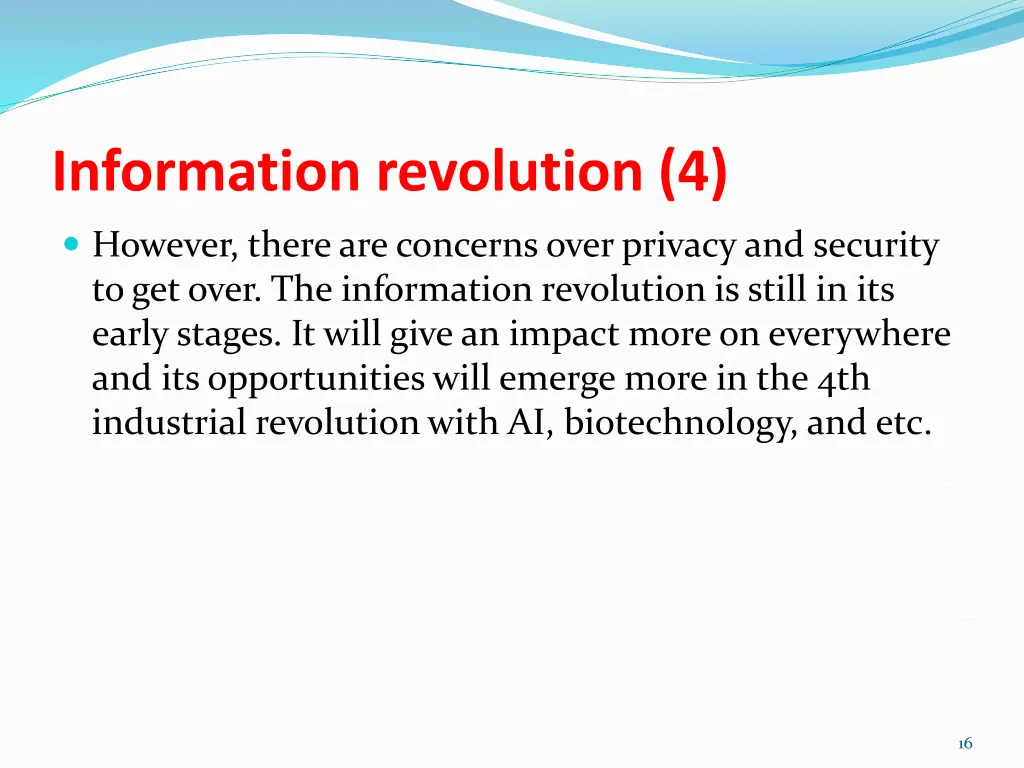 information revolution 4