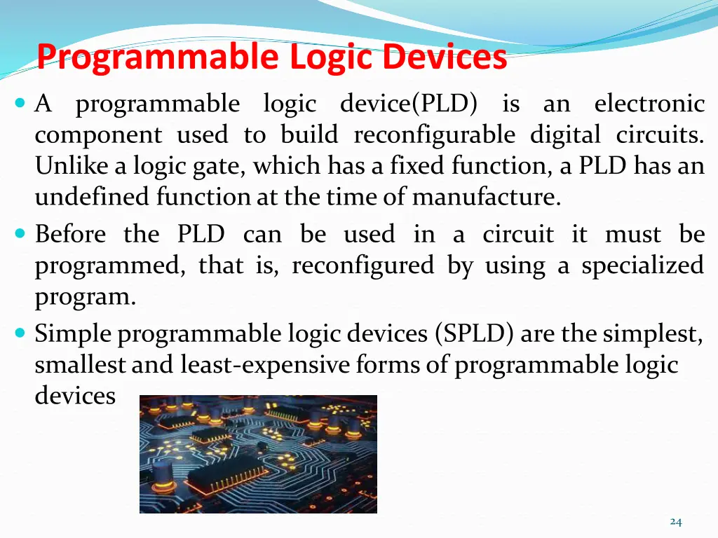 programmable logic devices a programmable logic