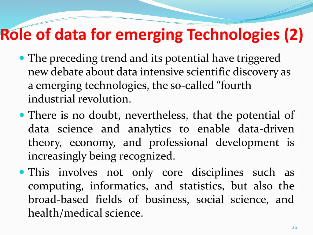 role of data for emerging technologies 2