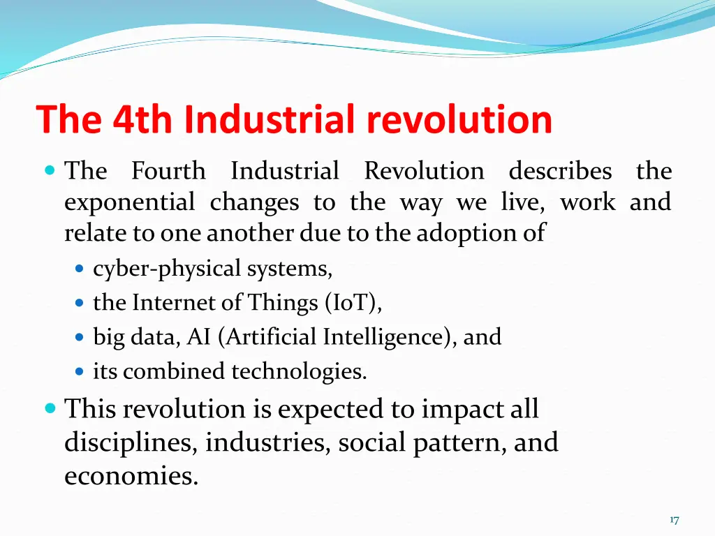 the 4th industrial revolution