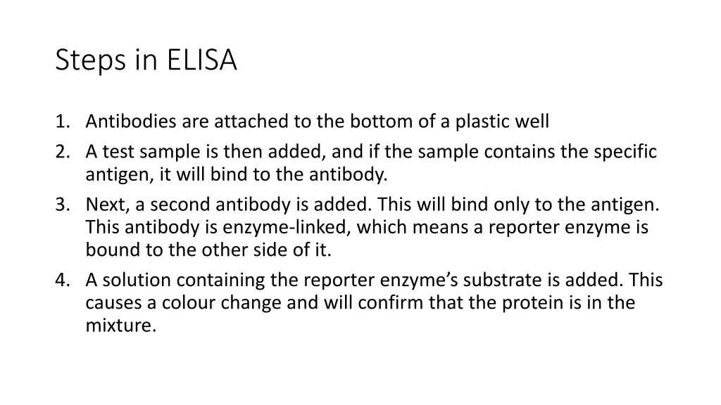 steps in elisa