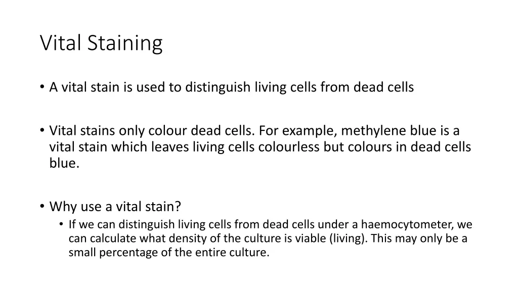 vital staining