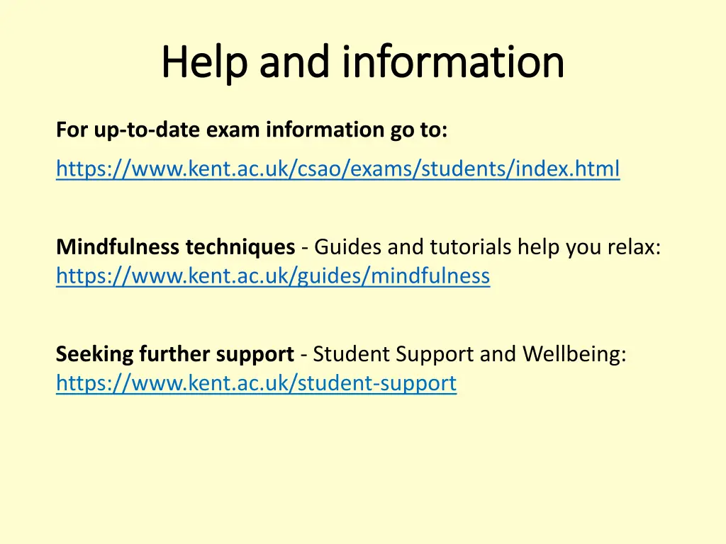 help and information help and information