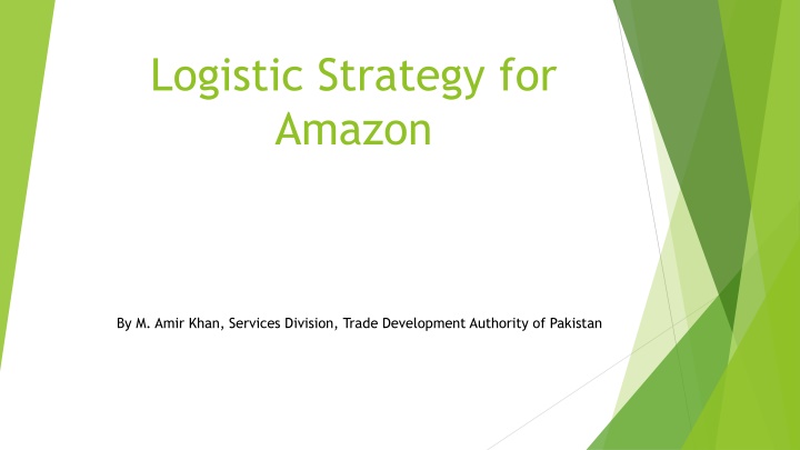 logistic strategy for amazon