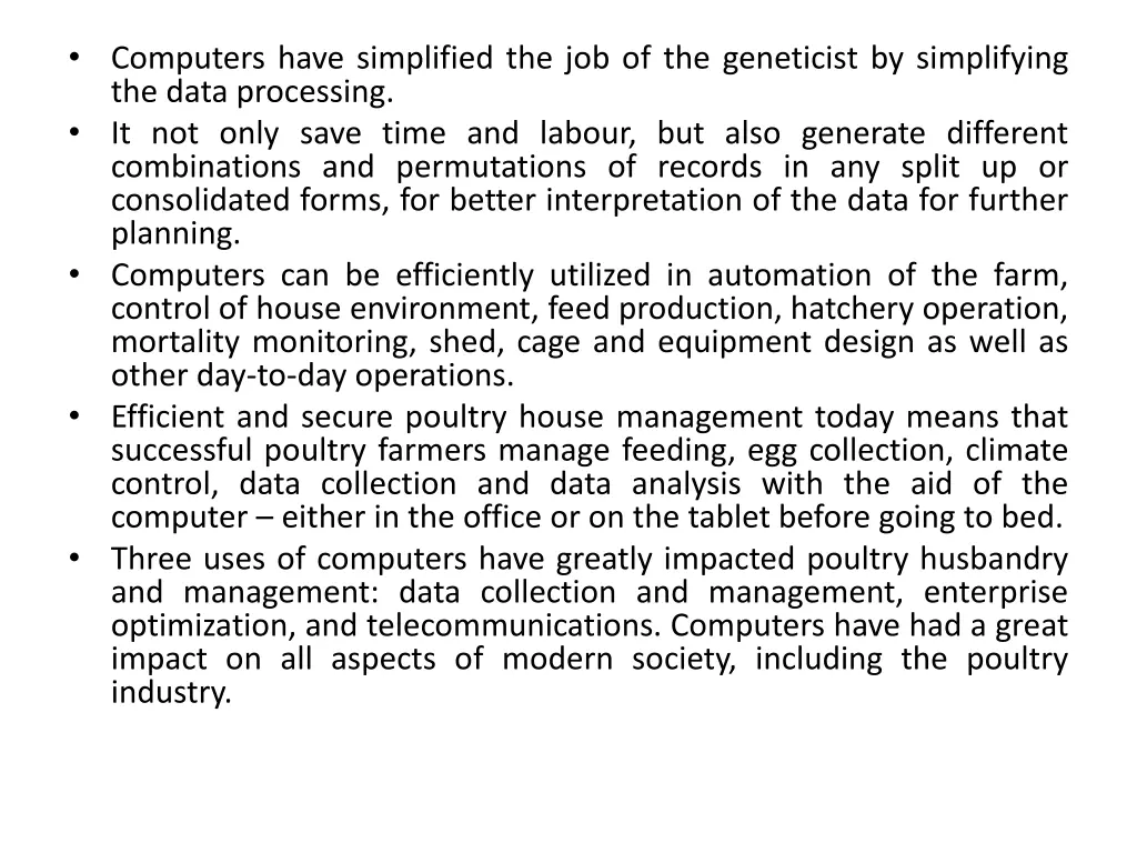 computers have simplified