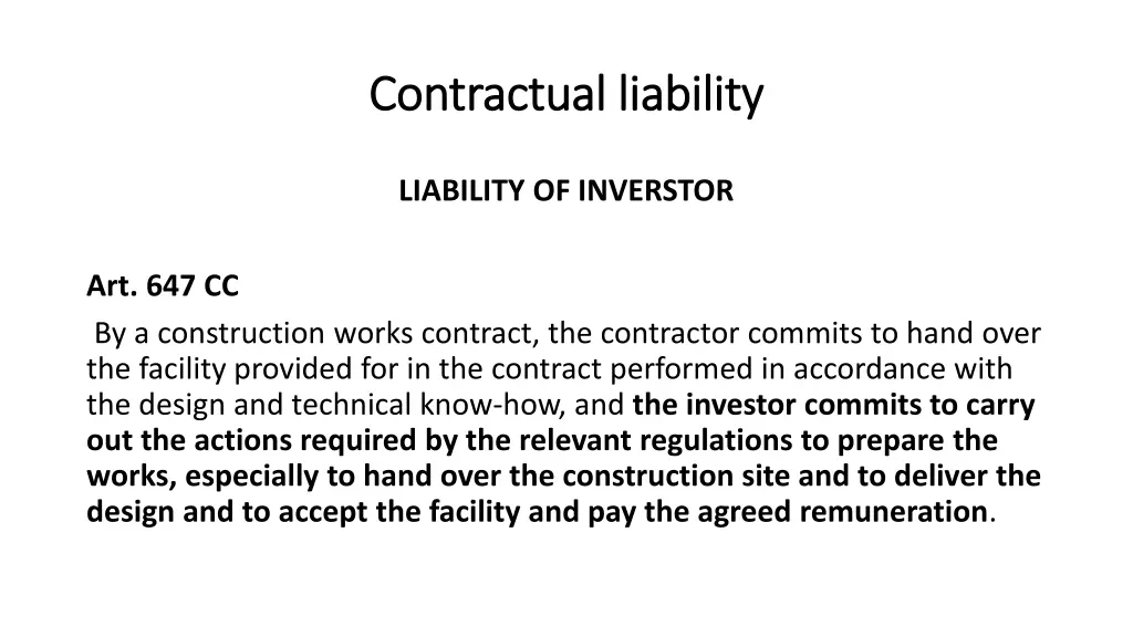 contractual contractual liability 1