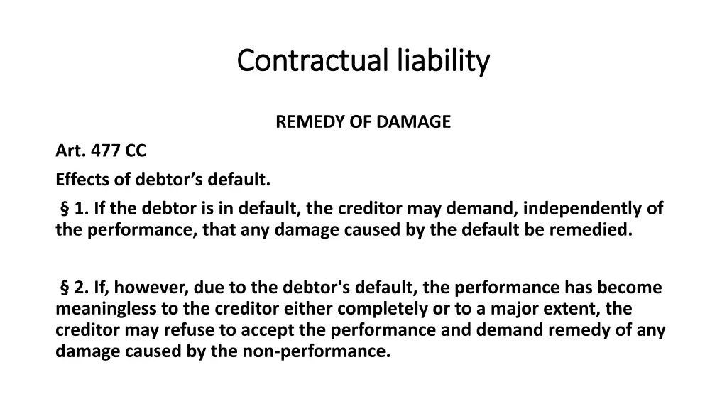 contractual contractual liability 12