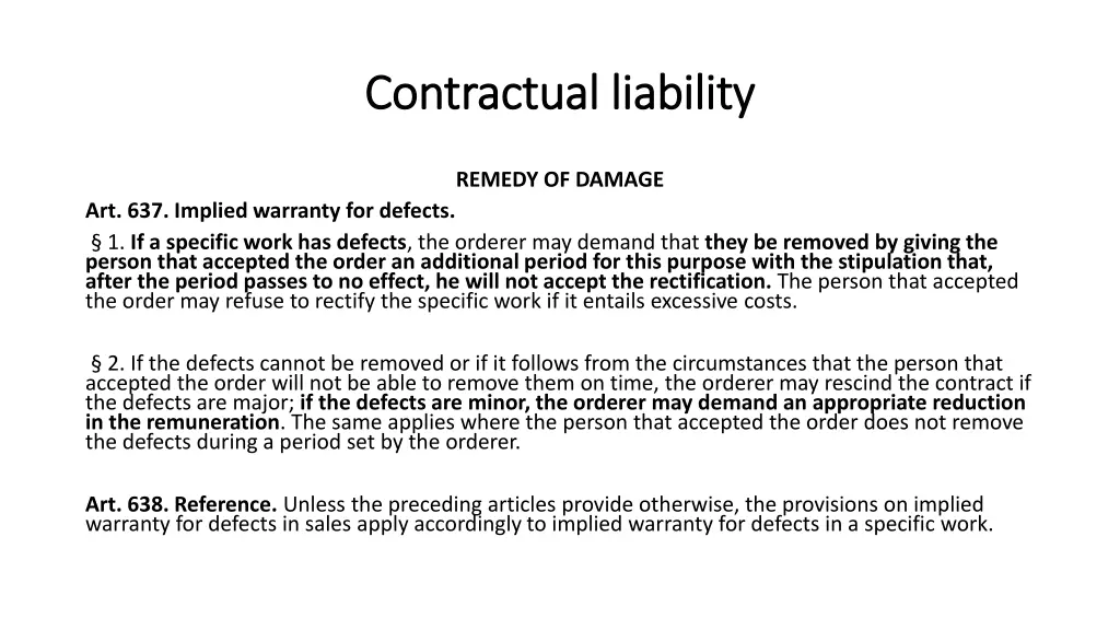 contractual contractual liability 14