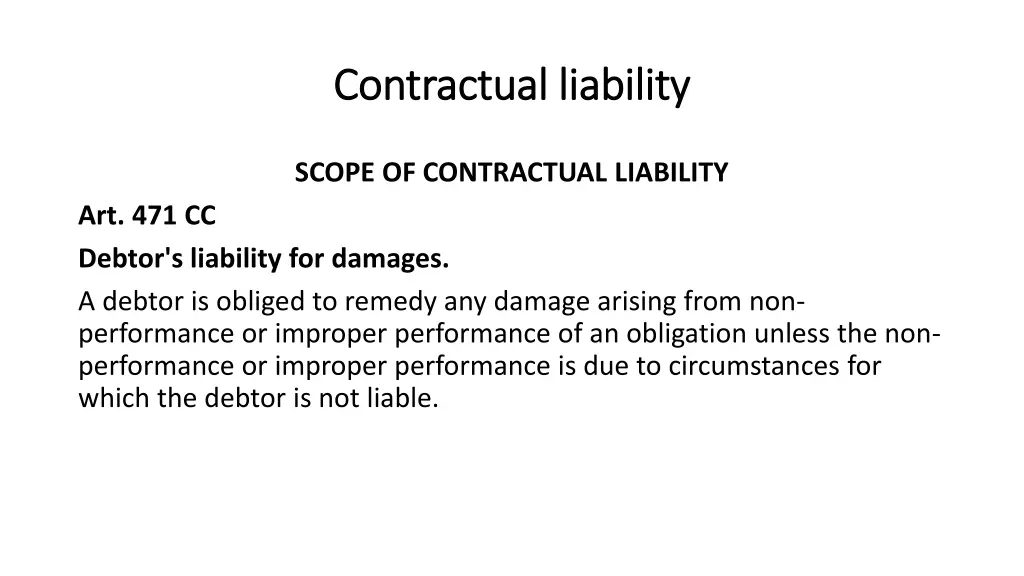 contractual contractual liability 3