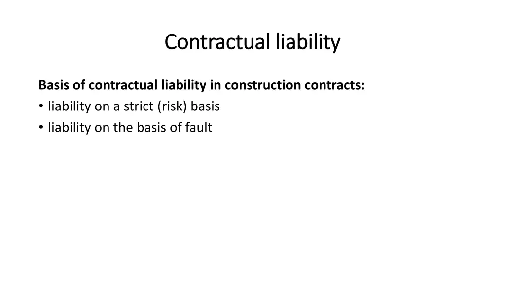 contractual contractual liability 5