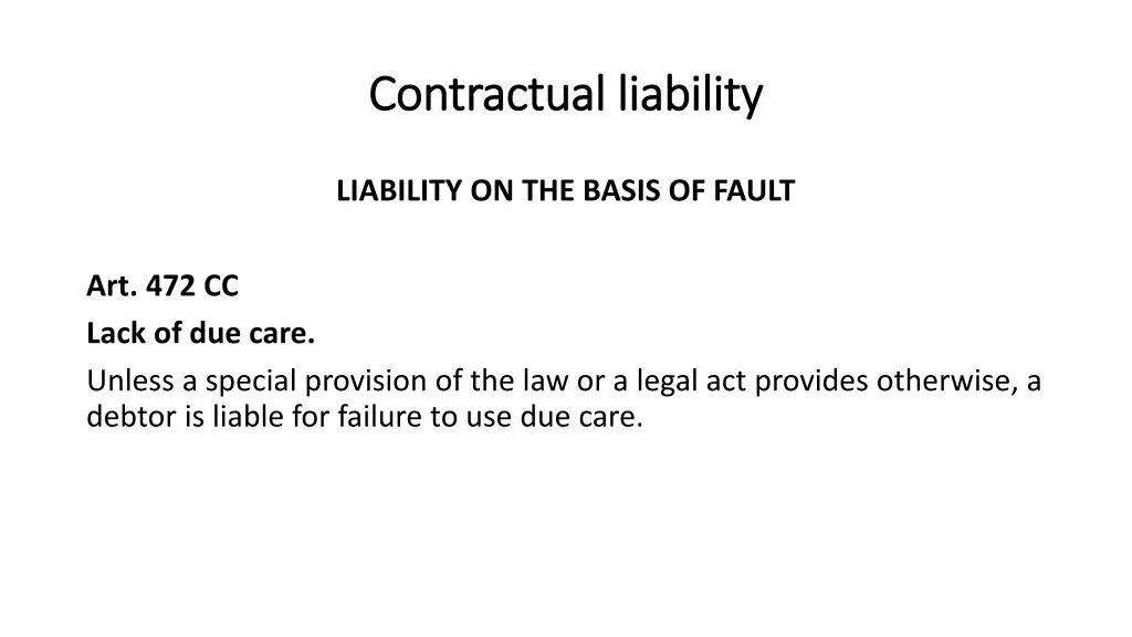 contractual contractual liability 7