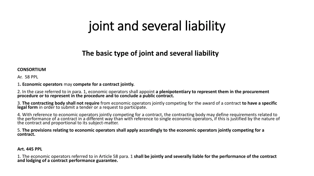 joint and several liability joint and several 2