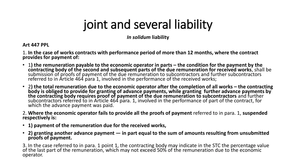 joint and several liability joint and several 9