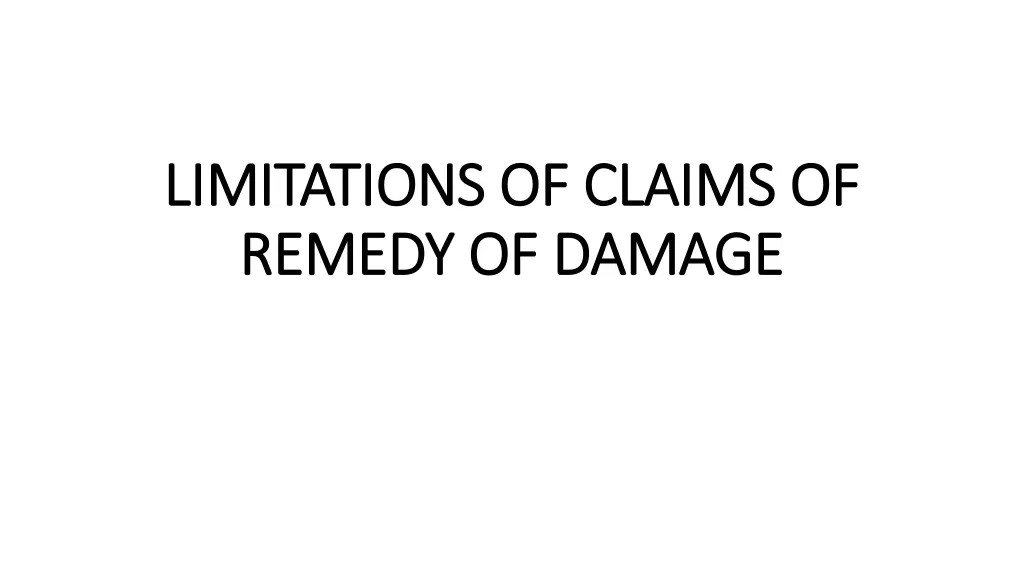 limitations of claims of limitations of claims