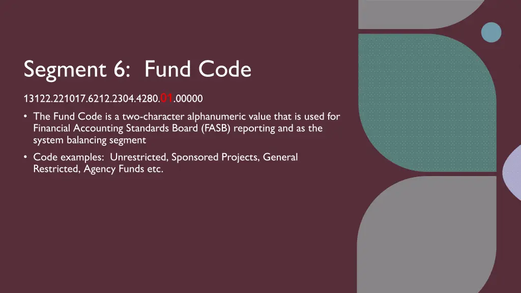 segment 6 fund code 13122 221017 6212 2304 4280