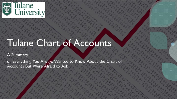 tulane chart of accounts