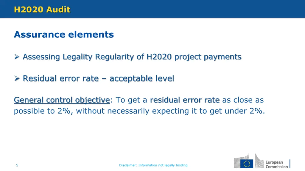 h2020 audit