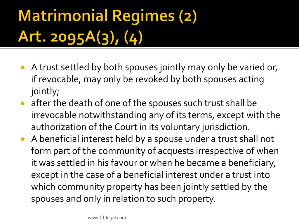 a trust settled by both spouses jointly may only