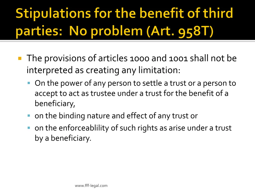 the provisions of articles 1000 and 1001 shall