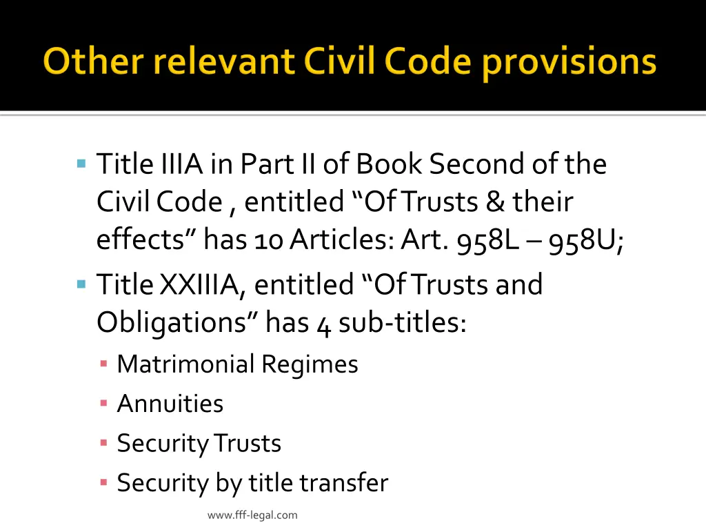 title iiia in part iiof book second of the civil