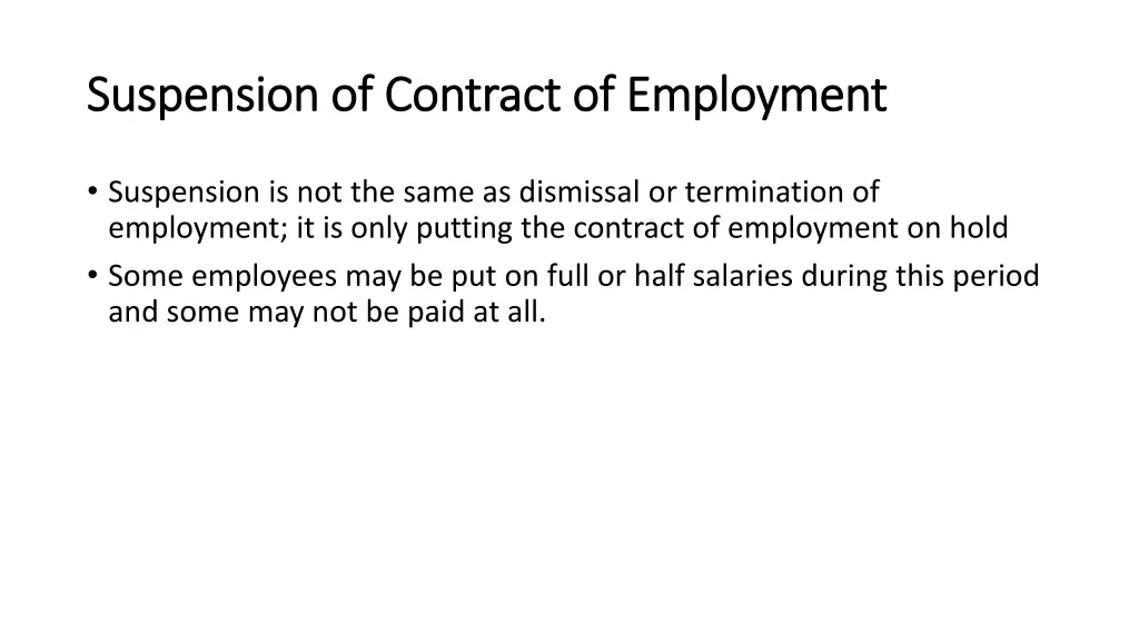 suspension of contract of employment suspension 1