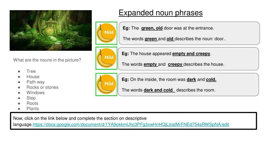 expanded noun phrases