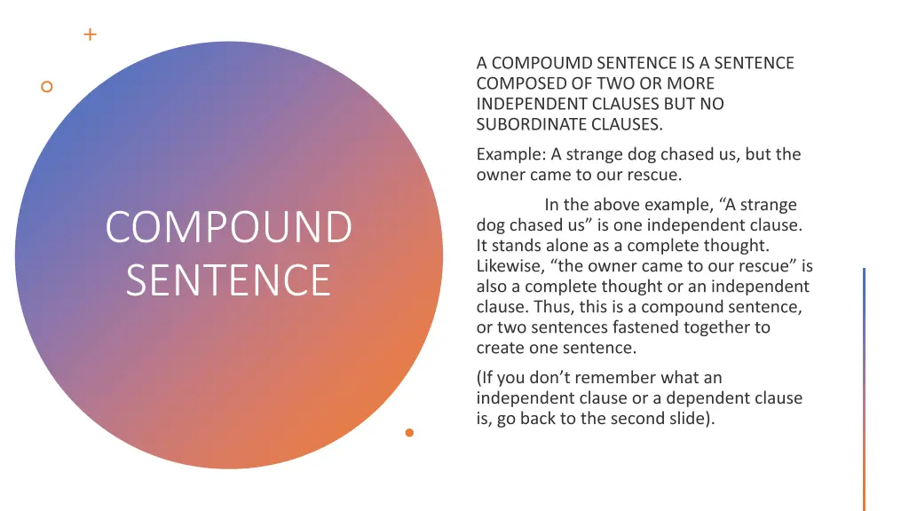 compound sentence