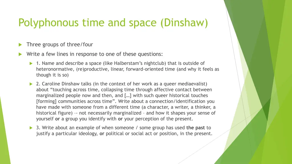 polyphonous time and space dinshaw