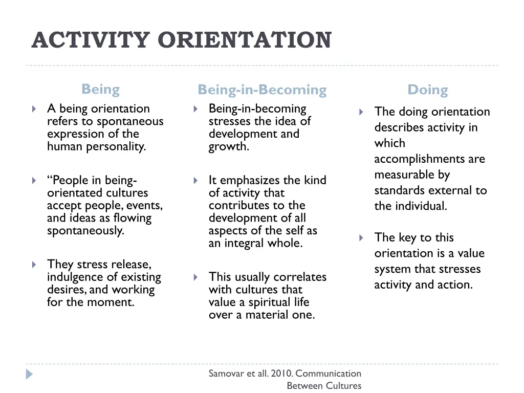 activity orientation