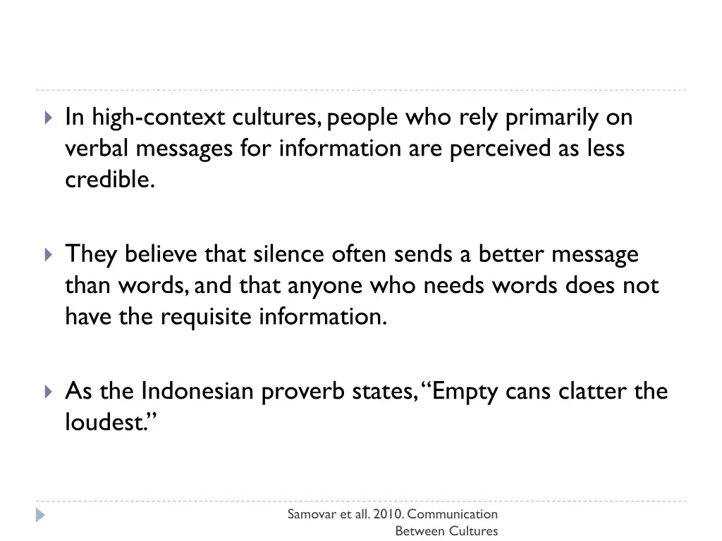 in high context cultures people who rely