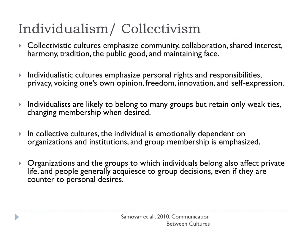 individualism collectivism