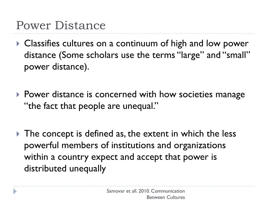 power distance