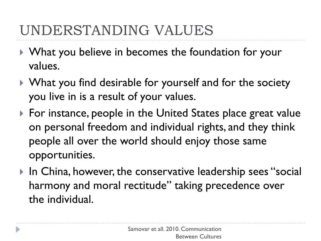 understanding values