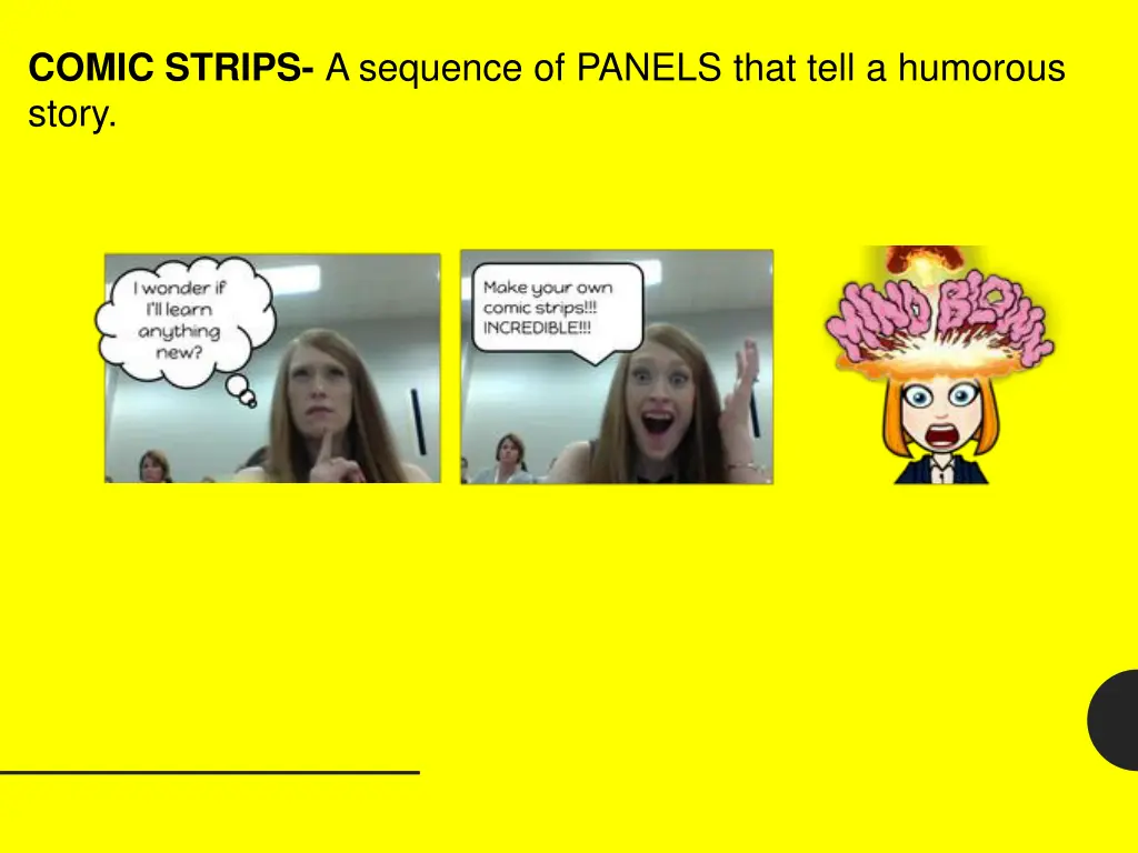 comic strips a sequence of panels that tell